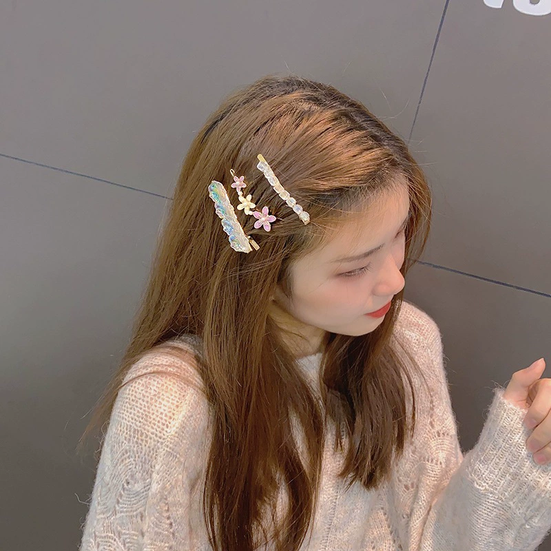 Набор заколок hairgrip, жемчуг и смола, японско‑корейский стиль, 6 шт.