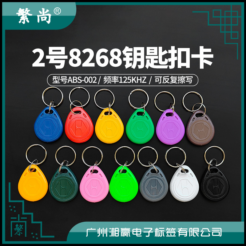 2号8268钥匙扣卡ID空白卡可反复擦写ID卡8268可空透防火墙ID卡