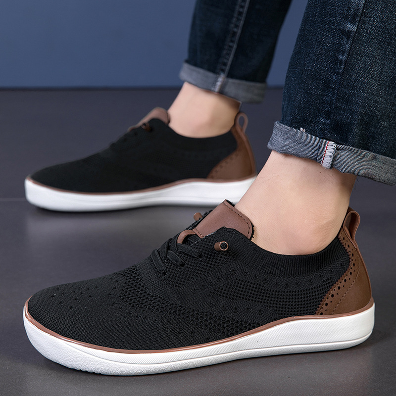 2025 new wide men's shoes 47 sneaker extra large size 48 mesh breathable barefoot shoes wide last casual shoes