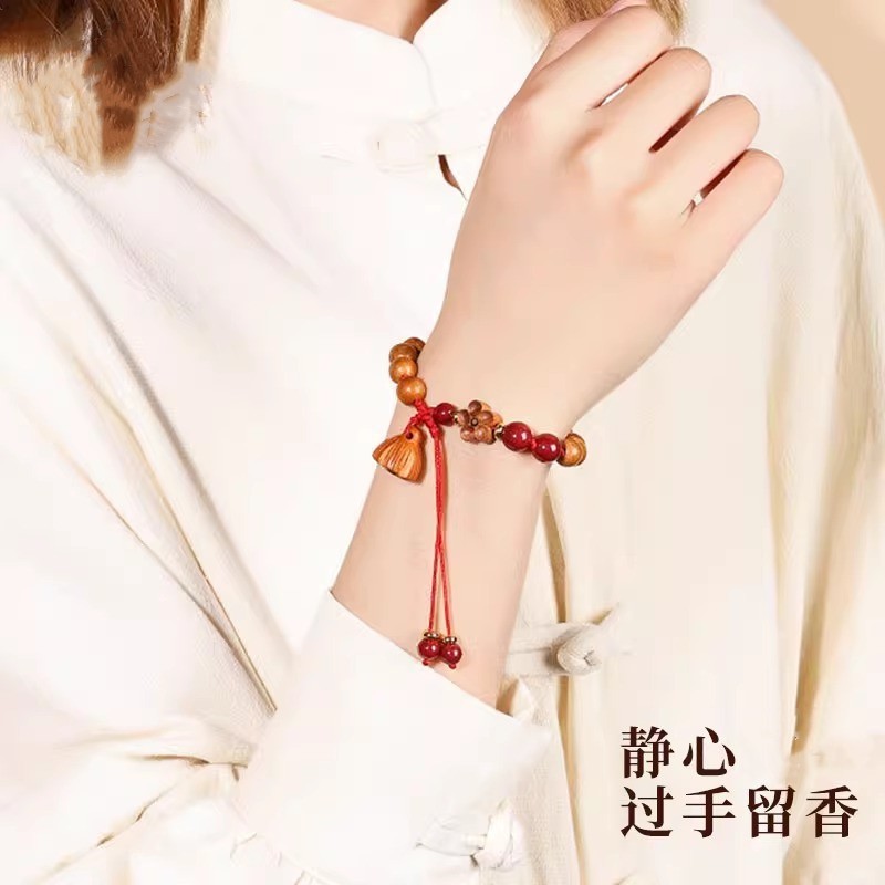 天然蓮蓬ペンダント桃木手串桃花女性モデル高級感男仏珠アクセサリー上陸朱砂ブレスレットプレゼント|undefined