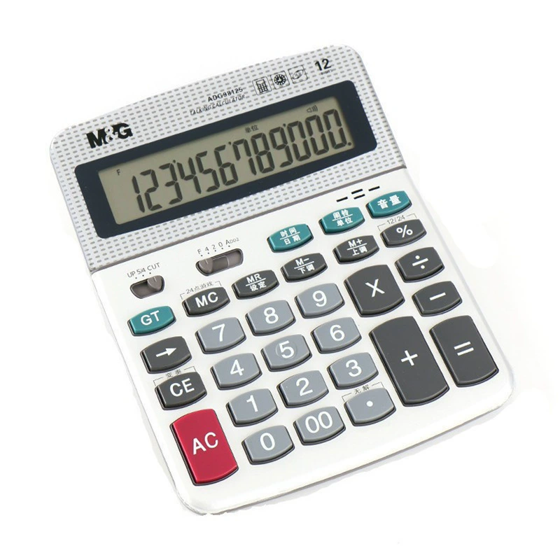 Утренний свет adg98125 калькулятор голосовой калькулятор 12-значный дисплей большой дисплей