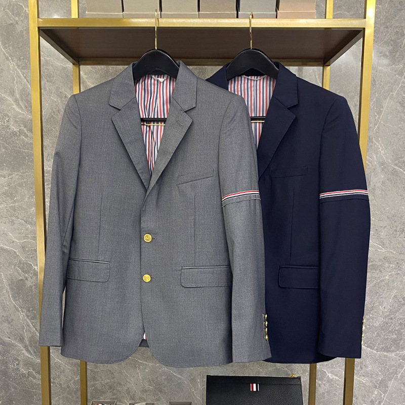 tnom biowhe tb suit men's 2023 new spring and autumn single webbing business casual slim suit jacket