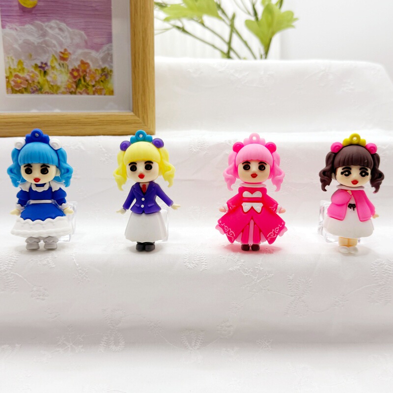 Cross-Border Barbie Keychain Children's Backpack Pendant Little Girl Desktop Ornament Archaeological Doll Capsule Toy Small Toy Cross-Border Barbie Keychain Children's Backpack Pendant Little Girl Desktop Ornament Archaeological Doll Capsule Toy Small Toy