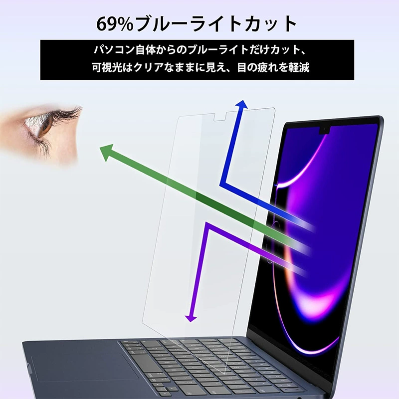Защитная маска для глаз Macbook Air13.6 с защитой от синего света и бликов. Антибликовая пленка Pro13,3 дюйма, подходящая для