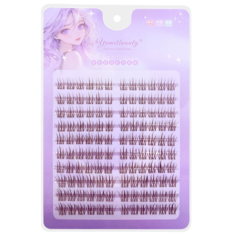 Caramel transparent realistic comics, capacious false eyelashes