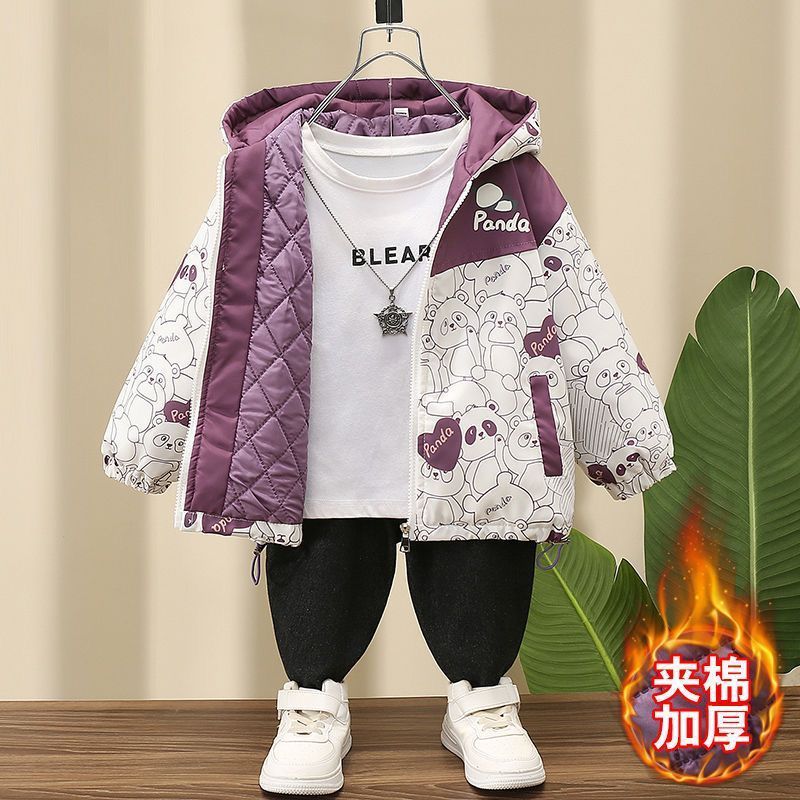 Girls' quilted jacket, autumn and winter 2026 new stylish and fashionable thin cotton coat, Korean version for children and baby girls