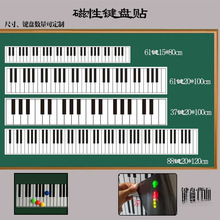教学钢琴键盘白板磁贴键电子琴键键盘磁性贴软黑板贴