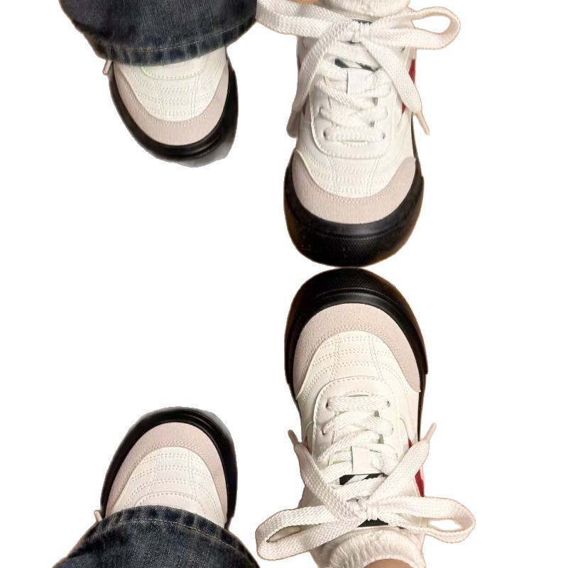 2025 primavera nuevos zapatos de manzana zapatos blancos zapatos de nicho estadounidenses para mujer zapatos casuales de todo fósforo estilo vibe para mujer