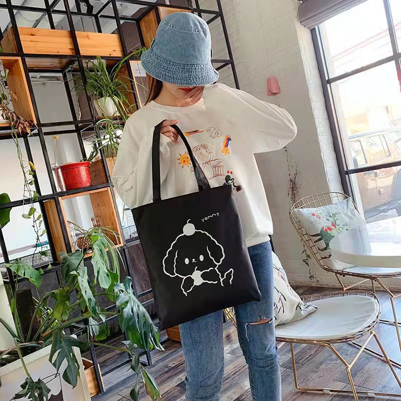 Bolso Tote de Lona para Mujer de Gran Capacidad con Cierre de Cremallera para Uso Diario
