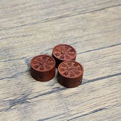 雷擊棗木八卦配飾掛件吊墜道家法器隨身配飾老料深色精雕手工打磨