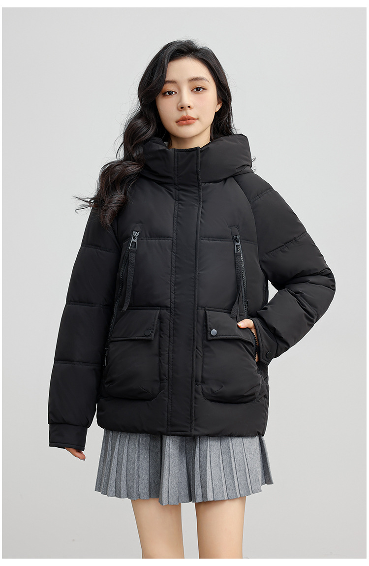Russian new winer plus size for women's casual warmh, hickened and enlarged pocke hooded coon wholesale Down_voghion.com