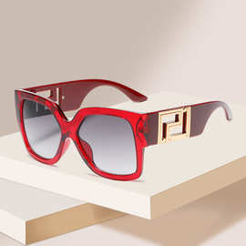 时尚方框太阳镜4402欧美大框墨镜女跨境潮流复古太阳眼镜潮款