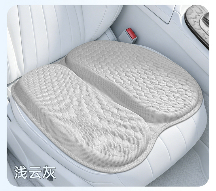 Cross-Border New Model Thickened and Widened Car Seat Cushion with Two-Piece Honeycomb Gel, Summer Cooling Cushion, Office Anti-Hemorrhoid Cushion