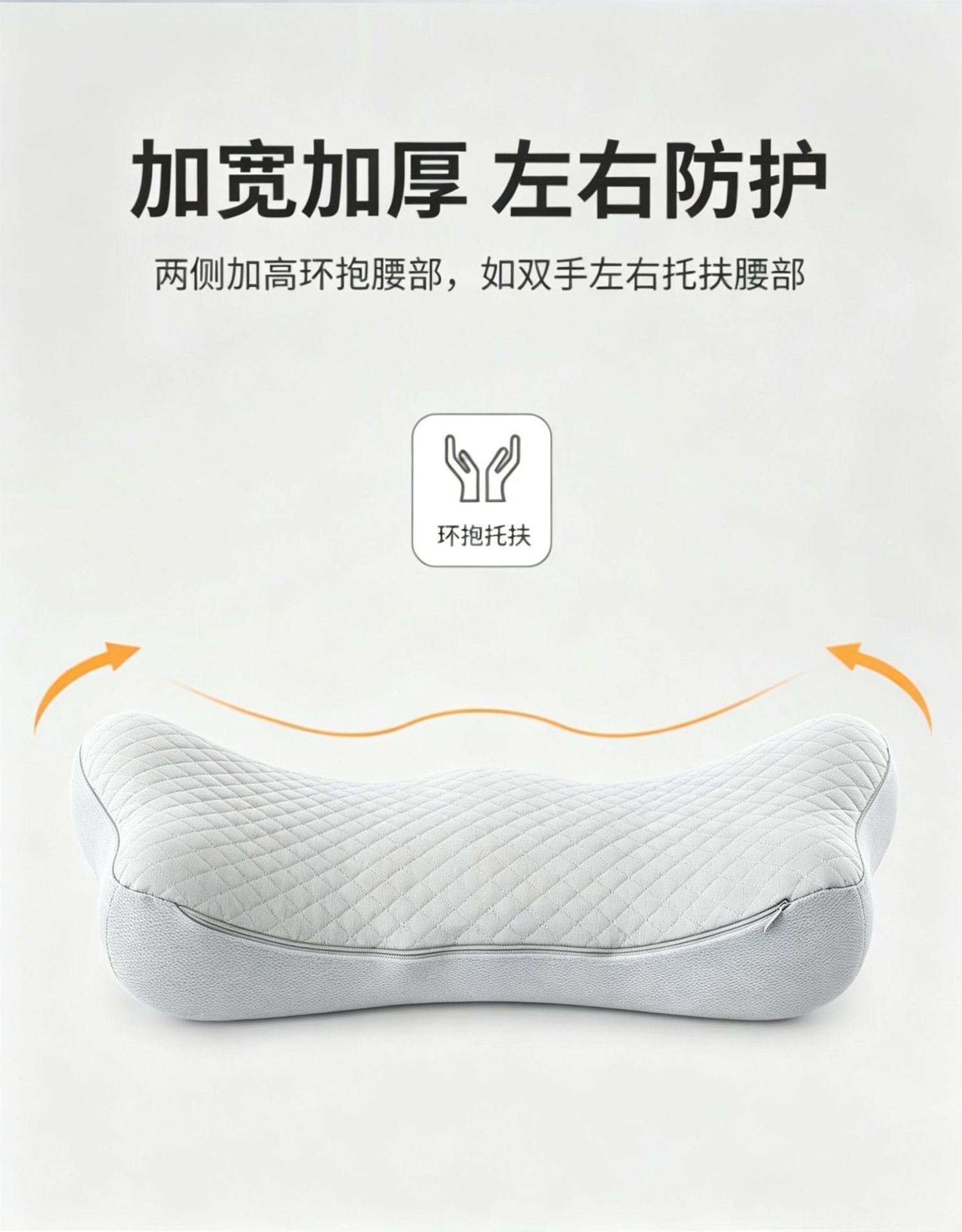 High-end car lumbar support, summer car cushion, car seat backrest lumbar support, driving waist protector, office lumbar support