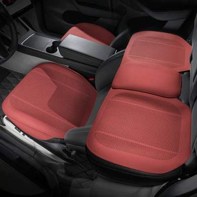 Seat cushion, seat cover: Seat Cushion Pro/Max/Ultra Summer - type-b-thin-pad-volcanic-red-three-piece-set-for-the-whole-car