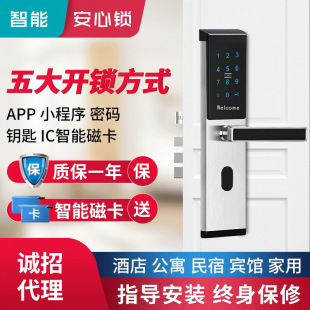 Hotel Home Smart Lock Apartment Homestay Remote Electronic Lock Card Password Lock Induction Anti-theft Smart Door Lock