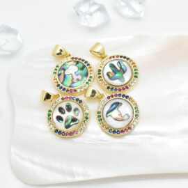 diy饰品 鲍鱼贝猫爪 海豚 史努比 仙人掌吊坠 贝壳高级挂件吊牌