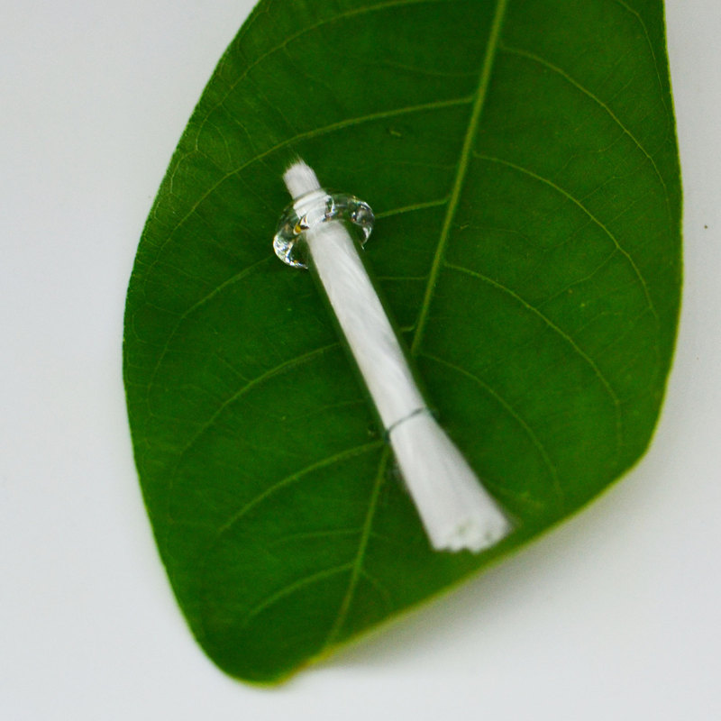 Cross-border fiber wick cotton wick glass wick tube butter wick oil wick temple buddha hall lamp heart homemade gold