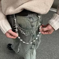 Papr Оригинальная "Чистая ручная пота" Серебряный Широкий Клевер Cleanfit Серебряная Цепь из драгоценных камней