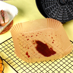 空氣炸鍋專用紙盤方形燒烤烤盤吸油紙托一次家用烘焙油炸食品墊紙