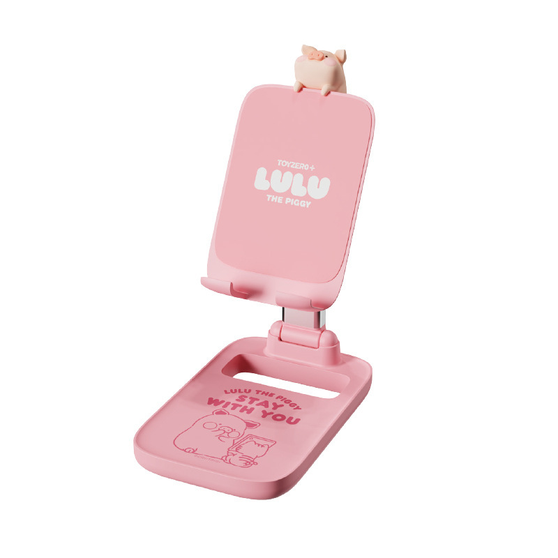 缶詰豚 LULU ホームデスクトップアルミ合金 N30 携帯電話ホルダー多機能折りたたみ携帯電話レイジーホルダー|undefined