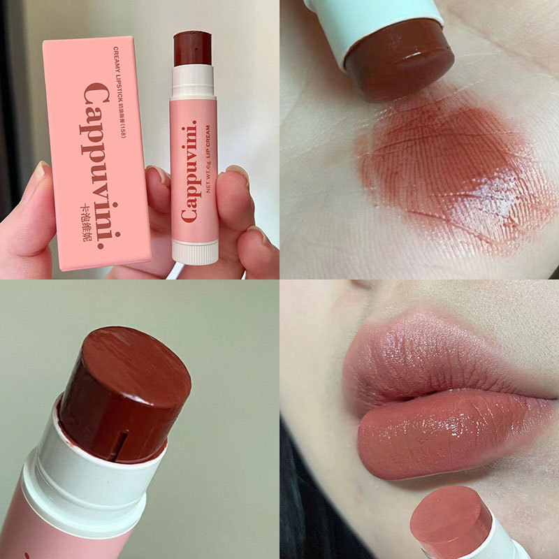 Cappuvini bálsamo labial de colores, hidratante, hidratante, aclarando las líneas de los labios, piel muerta y bálsamo labial blanqueador al por mayor