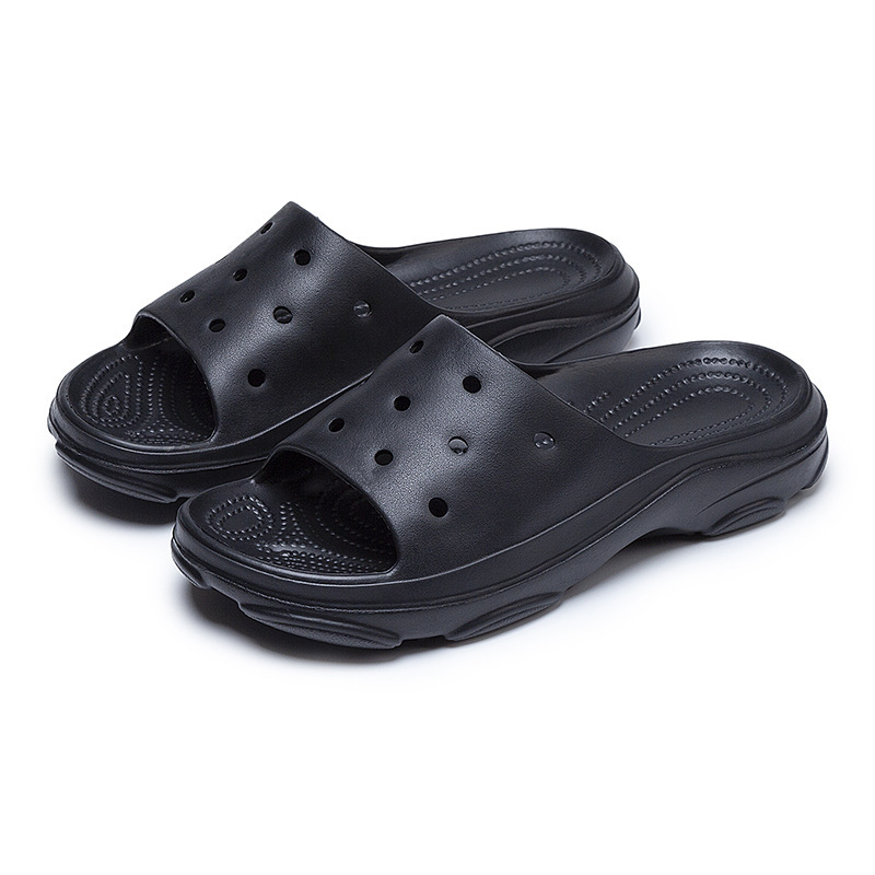 Zapatillas de pareja verano nuevo estilo doméstico interior antideslizante para hombres y mujeres zapatillas casuales multifacéis una zapatilla ligera de EVA