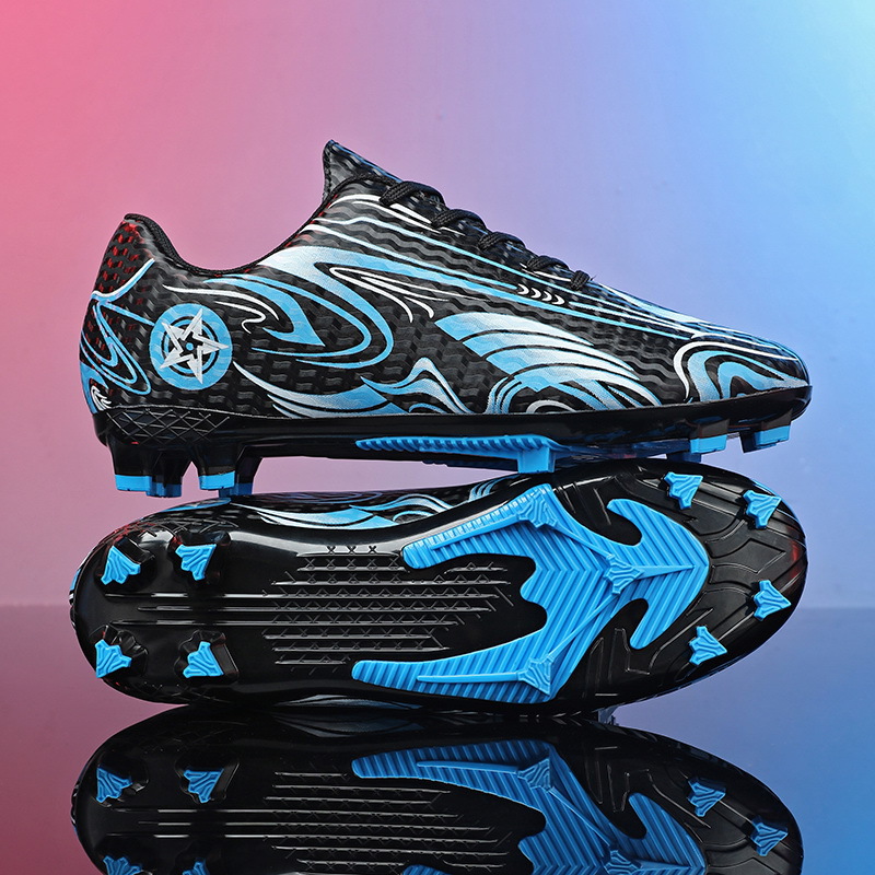 Nuevos zapatos de fútbol anti-deslizante para niños, zapatos de entrenamiento deportivo de clavos para hombres, zapatos deportivos juveniles