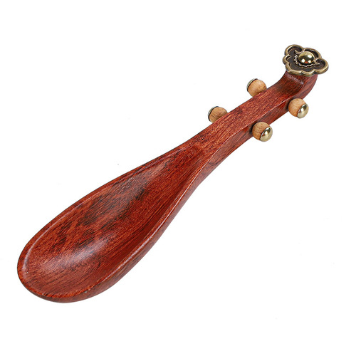 Black sandalwood pipa tea spoon household wooden spoon tea tea shovel taking tea spoon tea ceremony six gentlemen tea accessories