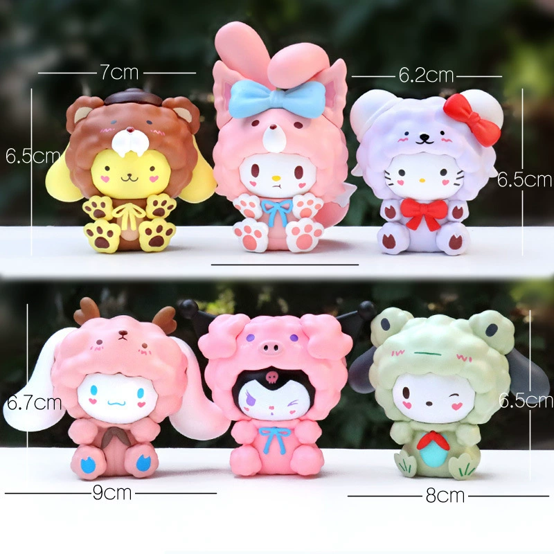 Q-version anime mini figure, cute character collectible, single blind-style figurine (61 g)