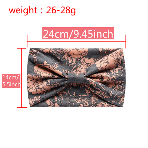 European and American style solid color retro almond cross headband for women, wide edge elastic sports yoga running headscarf for postpartum care