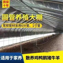 热镀锌蔬菜种植大棚钢管骨架625/825/832农业拱棚大棚钢架支架