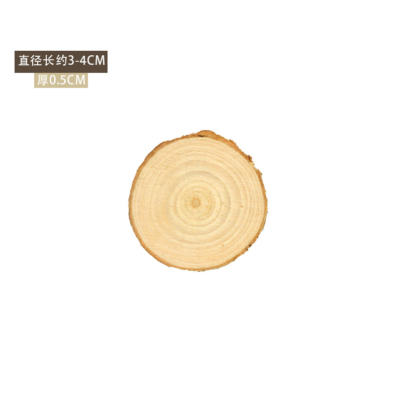 Diameter 3-4cm, thickness 0.5