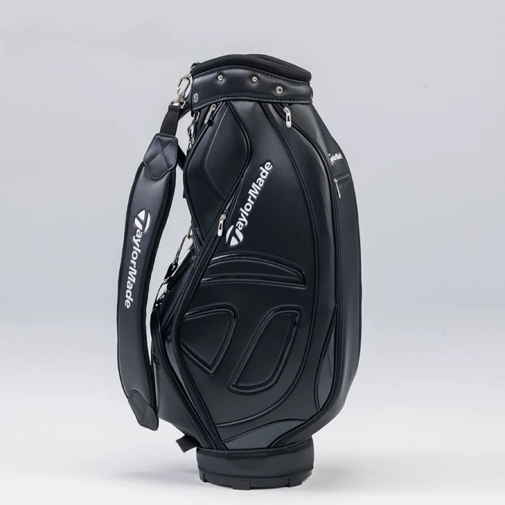 高尔夫球包golf耐用球袋防水标准GOLFPU球杆黑色白色默认项皮