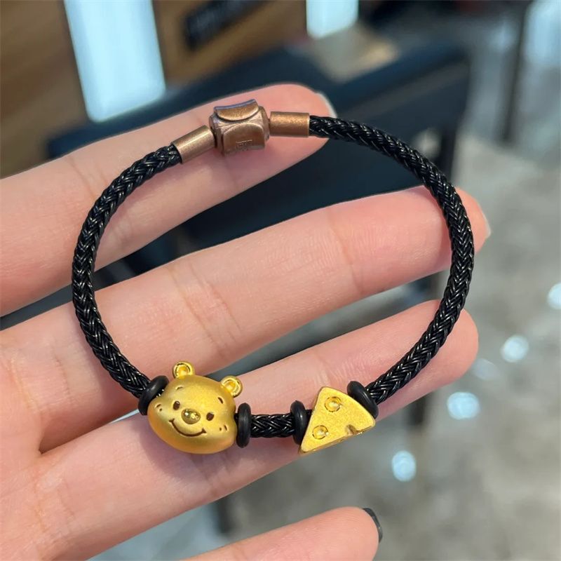 Winnie the Pooh Cute Cheese Winnie Puff Bracelet Niche Creative Simple All-match Birthday Gift