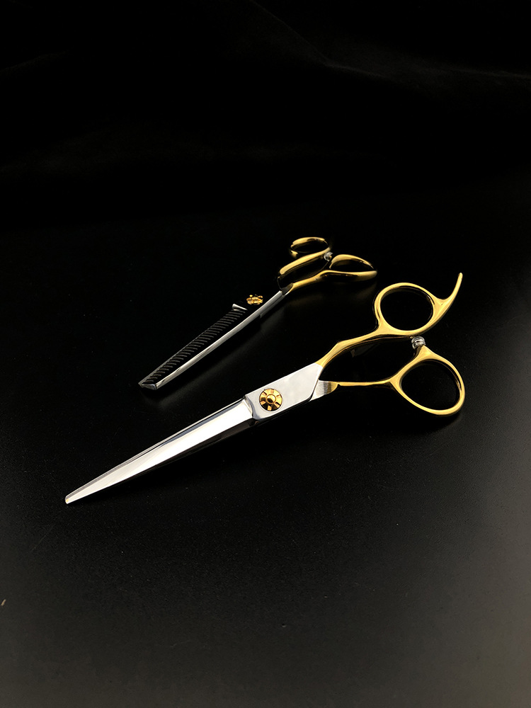 Kit de ciseaux de coiffure professionnels pour coupe cheveux_voghion.com