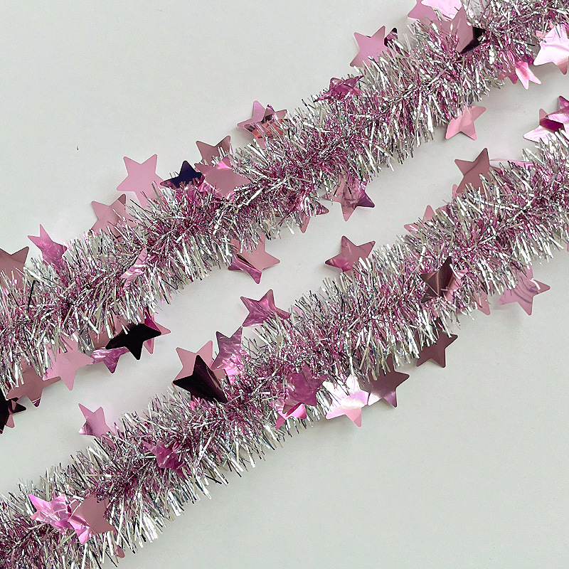 Transfronterizo Amazon Navidad FIESTA DE Año Nuevo decoración suministros color raya lana raya Garland cumpleaños decoración