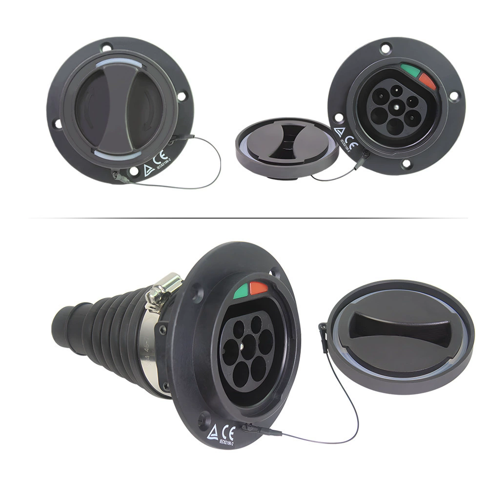 Автомобильный конец новой энергии Euro-стандарт переменного тока 7-луночный общественный однофазный/трехфазный 32A/16A зарядный разъем для электромобиля