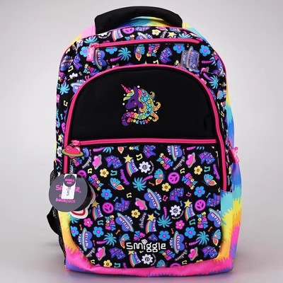 Australia smiggle mochila escolar para estudiantes de primaria y secundaria mochila para niños bolsa de ocio al aire libre mochila de dibujos animados de gran capacidad