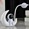 Astronaut, moon, LED night light, atmospheric jewelry for bed for elementary school students, reading, table lamp