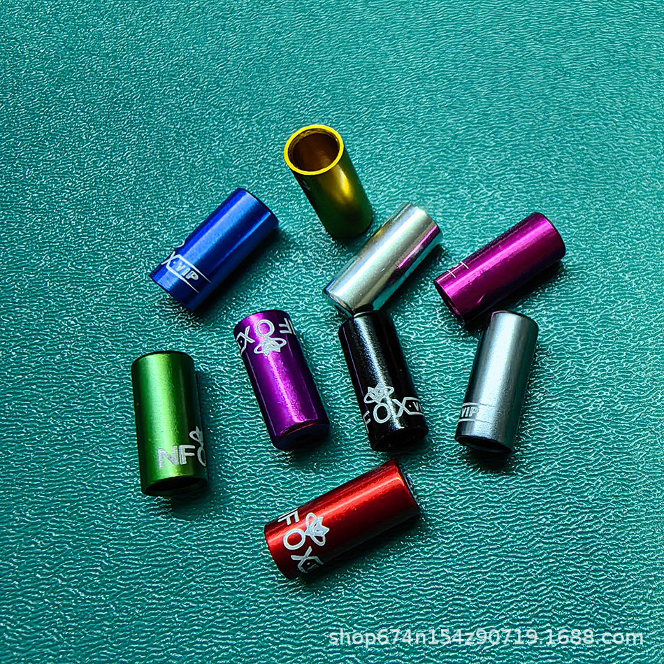 NFOX aleación de aluminio CNC tapa de tubo 5mm línea de freno manguito de tubo 4mm velocidad variable montaña carretera accesorios de bicicleta