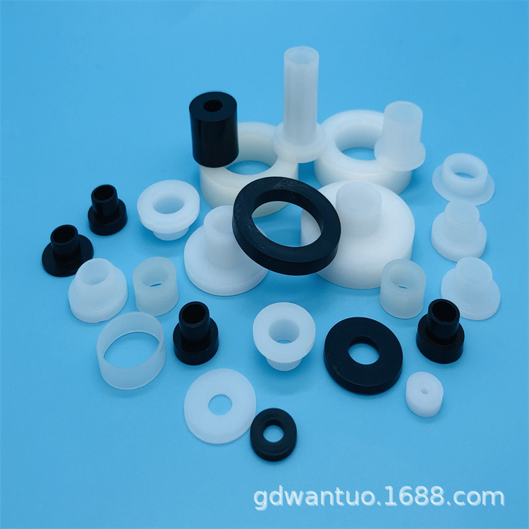 直销PA66圆型隔离柱 紧固件专用尼龙垫圈 尼龙耐磨垫片 PA密封圈