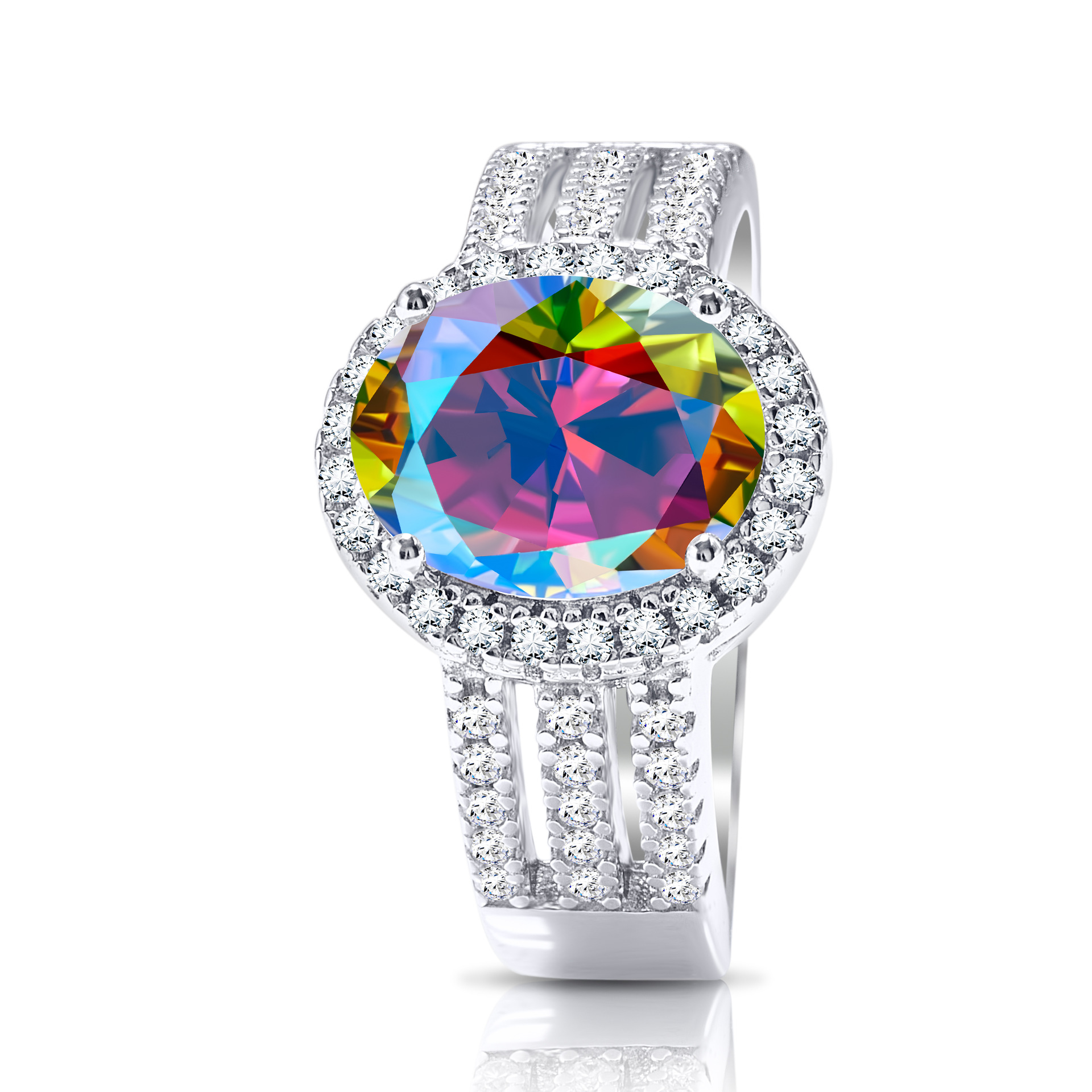 925 plata 3 quilates piedra de mosaico anillo de diamante de plata esterlina femenina exagerada personalidad simple diseño original anillo de anillo de fila