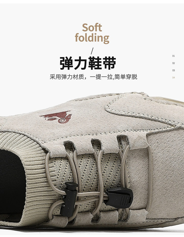 Giày Martin nam cổ thấp da heo, đế cao su may, phong cách năng động — G87139 Kaki, G87139 màu xám, G87139 đen chi tiết 8