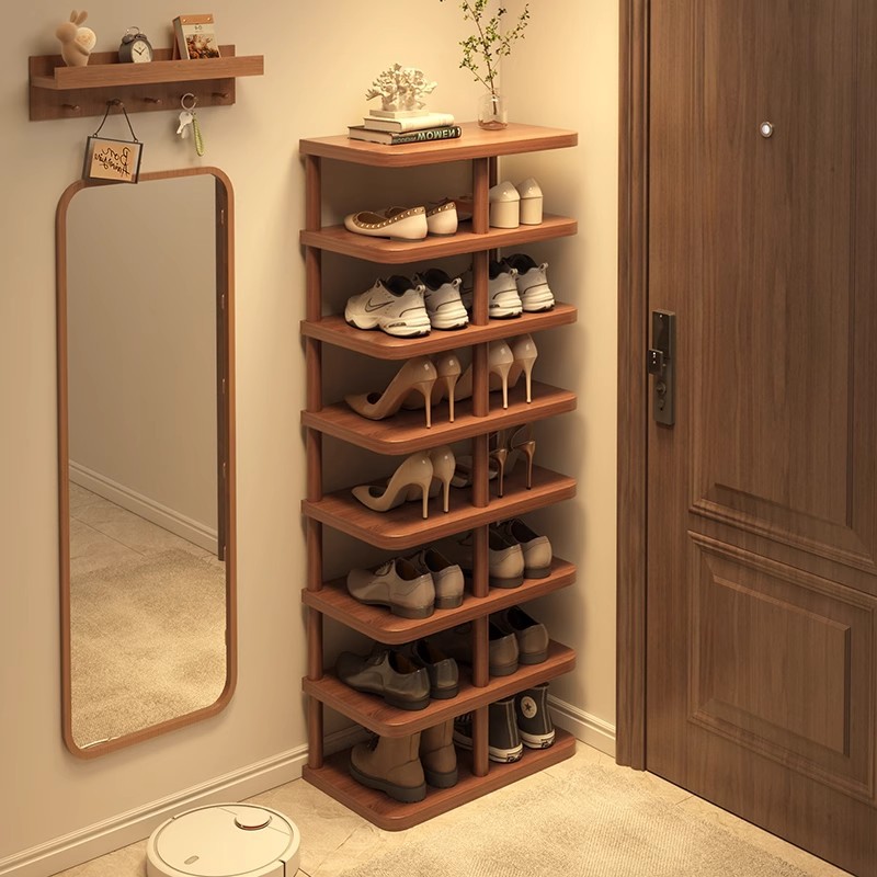Zapatero multicapa para puerta, hogar, modelo nuevo 2025, entrada, dormitorio, área pequeña, almacenamiento a prueba de polvo, zapatero simple