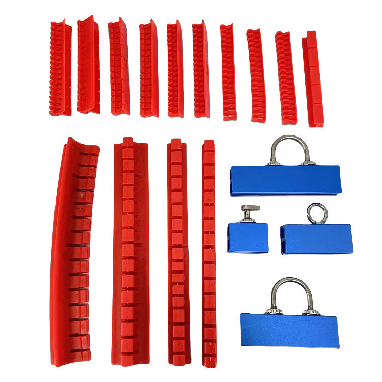 Car Dent Red Soft Pull Rod Side Support Pull Rod Pull Tab Series Pull Head Aluminum Alloy Pull Groove Pull Hook