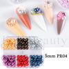 Beads for manicure from pearl, brand three dimensional accessory, fake nails for nails, suitable for import, new collection