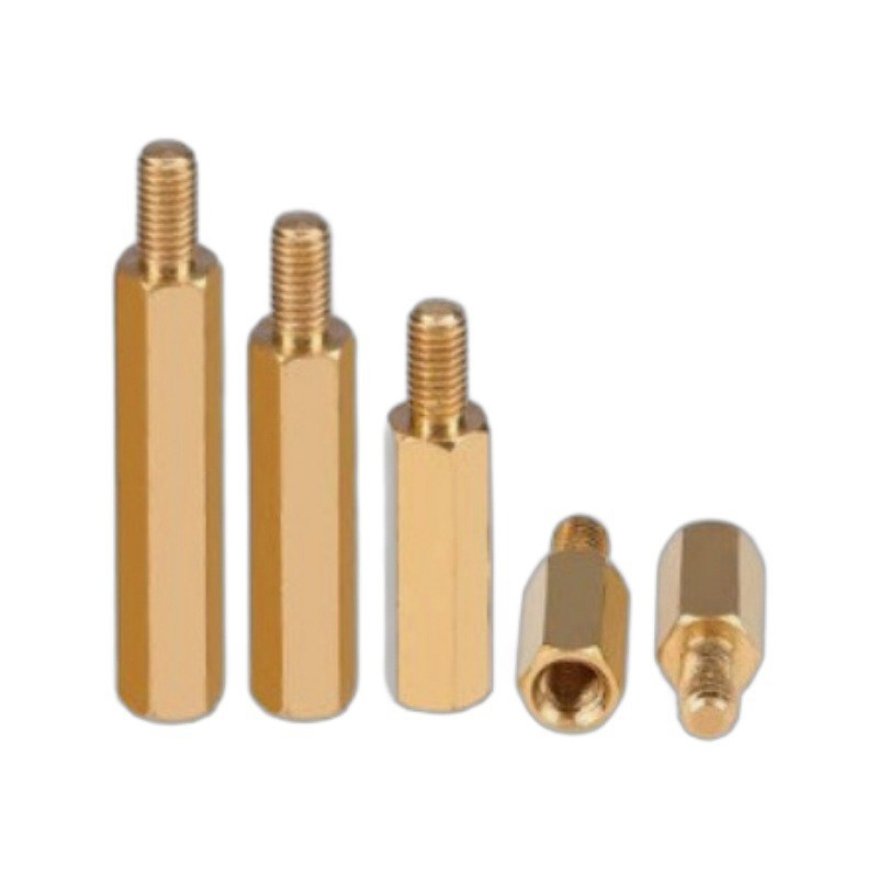 直供单头铜柱双头六角柱铜螺母备有各种型号及规格通讯设备专用