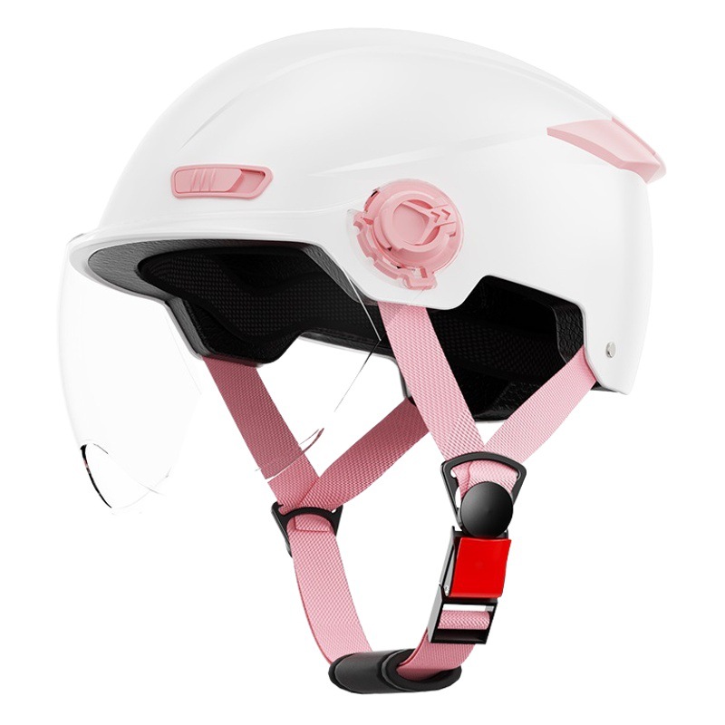 Nuevo estándar nacional B3 casco de coche eléctrico de protección solar de verano de las mujeres de los hombres de invierno cálido casco de medio casco de coche de la batería