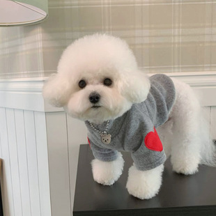 Autumn Dog Love Warm Sweater Pet Clothes Teddy Bitter Bear Bome Small Dog Cat Cat Cat Base Shirt
